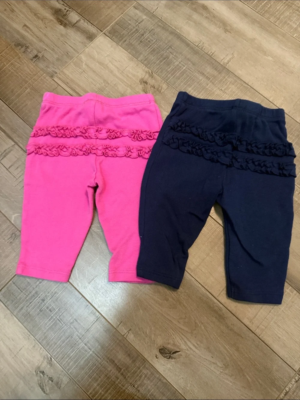 Carter's Baby Girl Leggings Set - Pink, Navy, Coral & Black Polka Dot